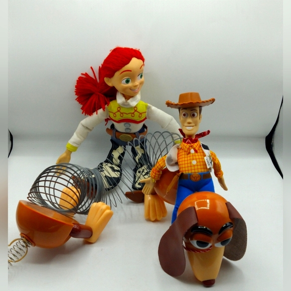 Toy Story Lot Woody Jessie Slinky Dog
